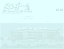 Tablet Screenshot of garysplumbingheating.com